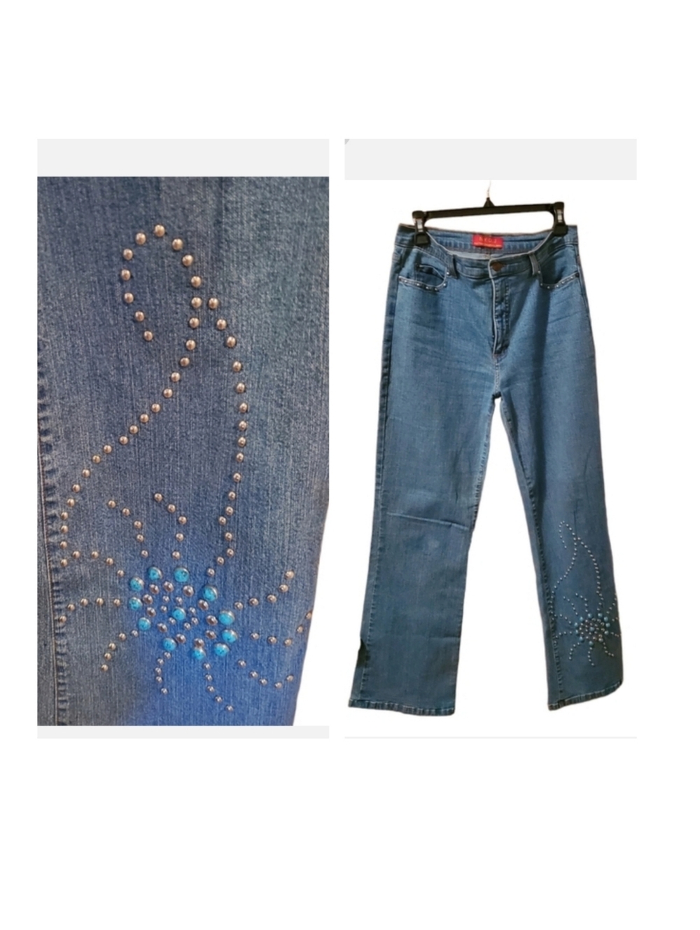 Not Your Daughter's Jeans with rhinestones. Size 6